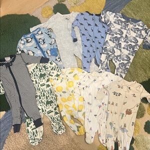 Assorted Baby One Pieces / Pajamas Bundle
